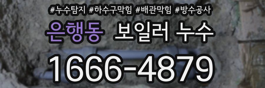 은행동 보일러 누수