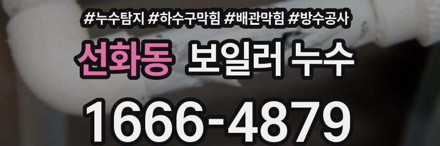 선화동 보일러 누수