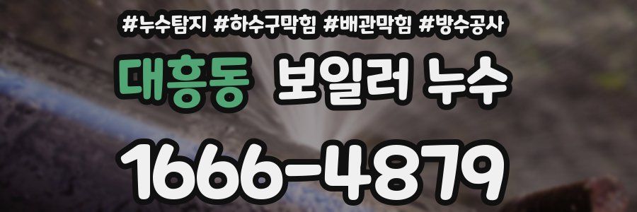 대흥동 보일러 누수