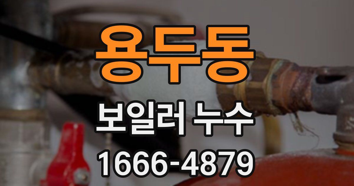 용두동 보일러 누수