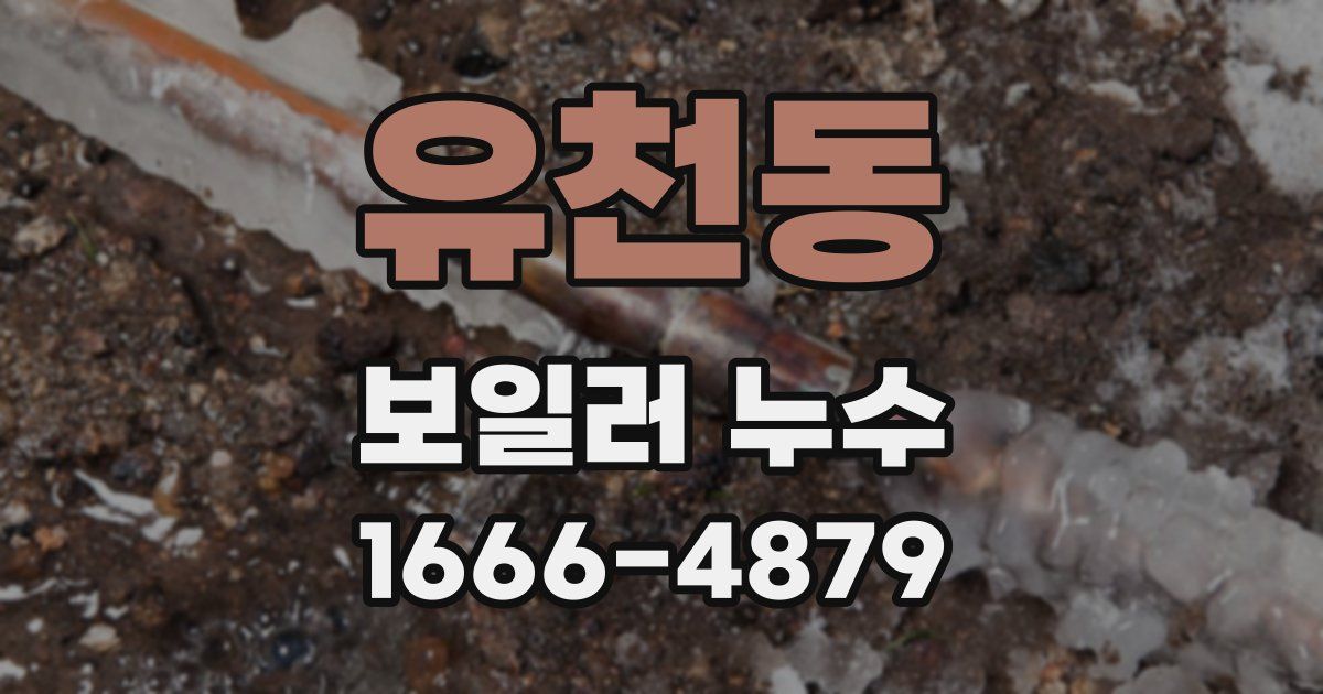 유천동 보일러 누수