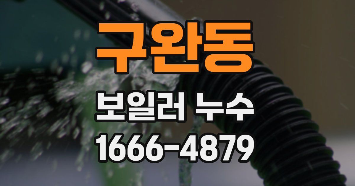 구완동 보일러 누수