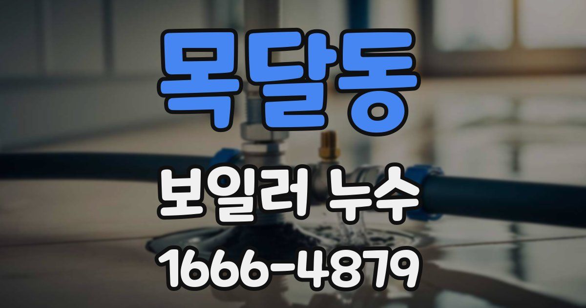 목달동 보일러 누수