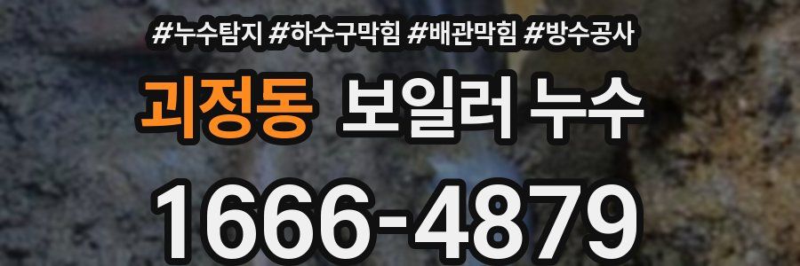 괴정동 보일러 누수