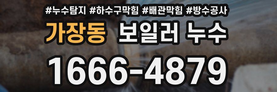 가장동 보일러 누수