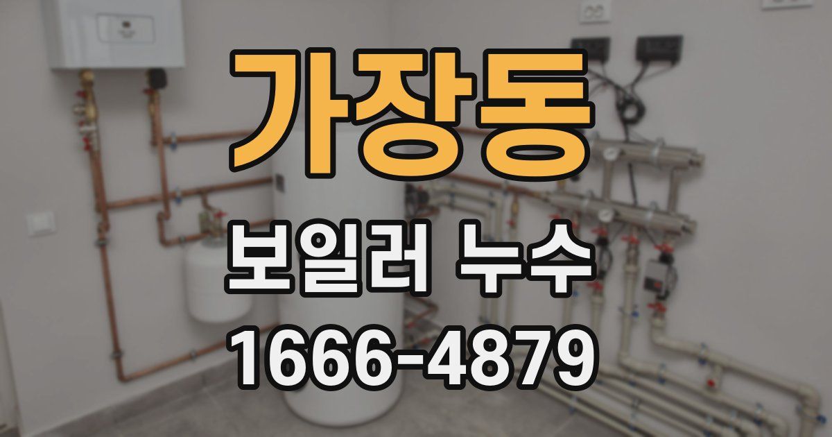 가장동 보일러 누수