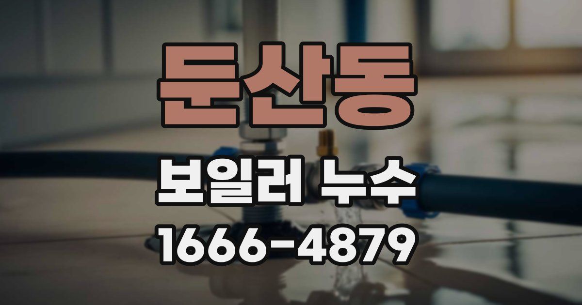둔산동 보일러 누수