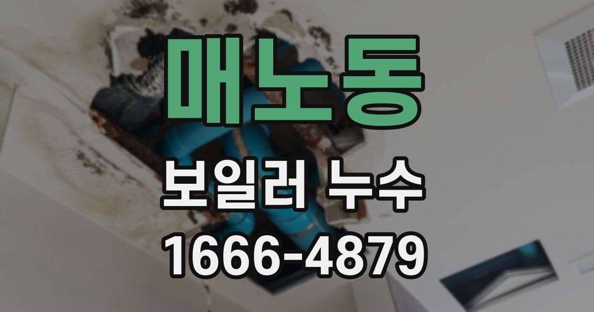 매노동 보일러 누수
