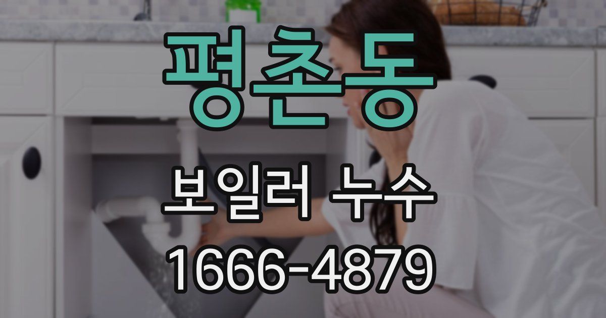 평촌동 보일러 누수