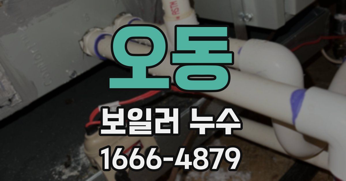 오동 보일러 누수