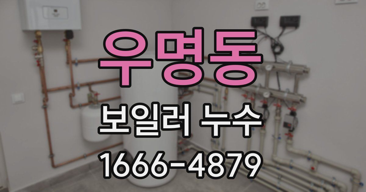 우명동 보일러 누수