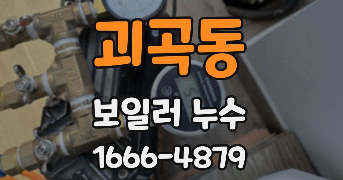 괴곡동 보일러 누수