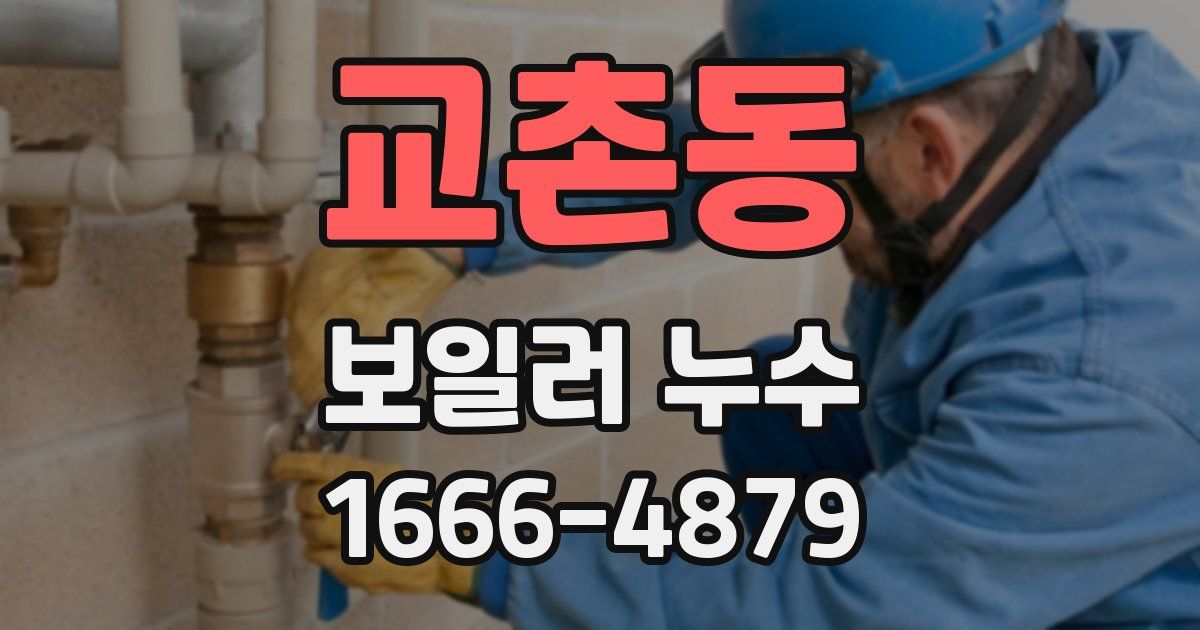 교촌동 보일러 누수