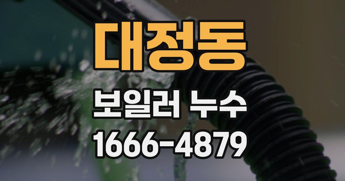 대정동 보일러 누수