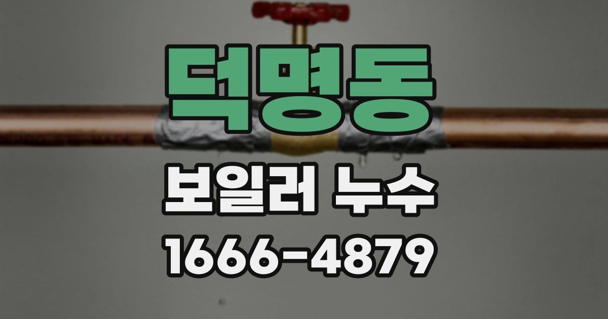 덕명동 보일러 누수