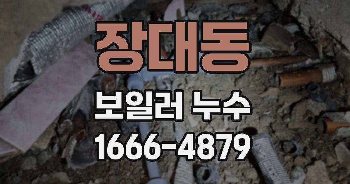 장대동 보일러 누수