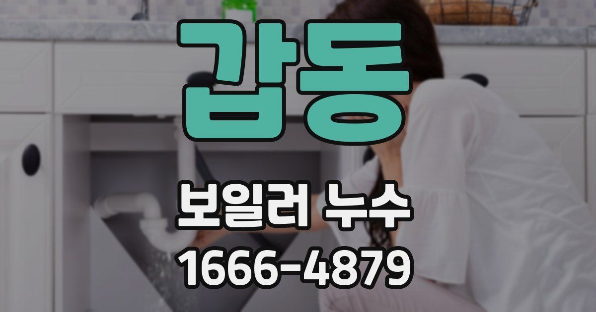 갑동 보일러 누수