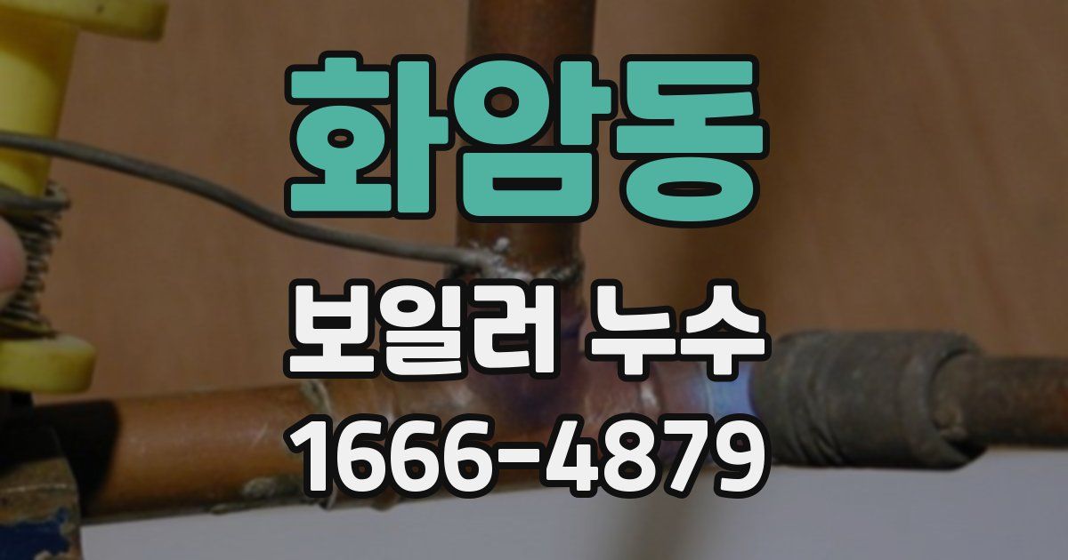 화암동 보일러 누수