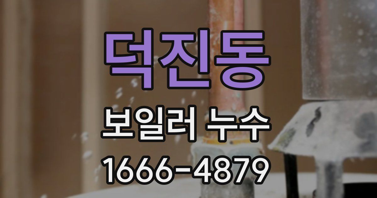 덕진동 보일러 누수
