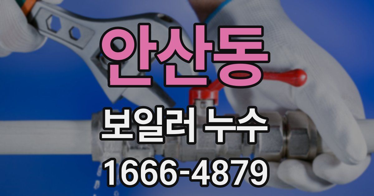 안산동 보일러 누수