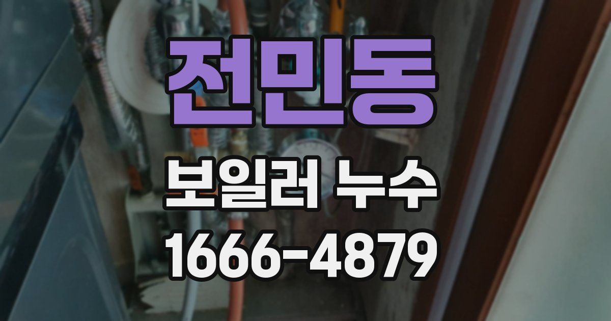 전민동 보일러 누수