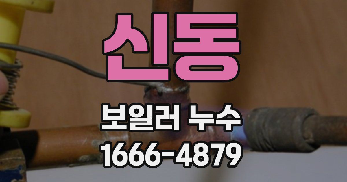 신동 보일러 누수