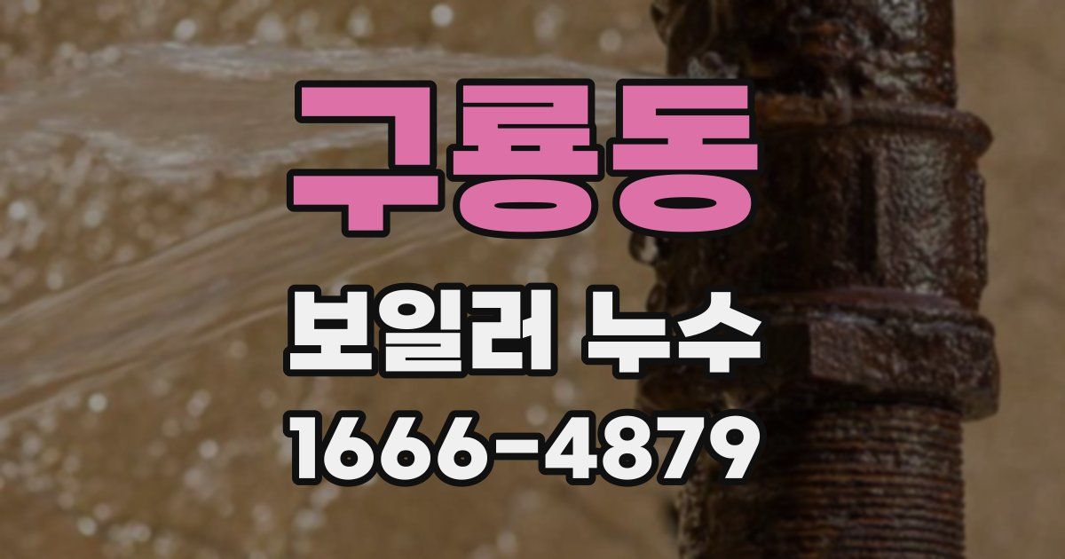 구룡동 보일러 누수