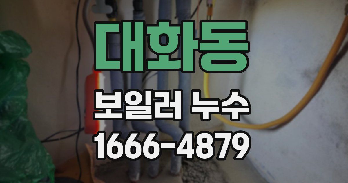 대화동 보일러 누수