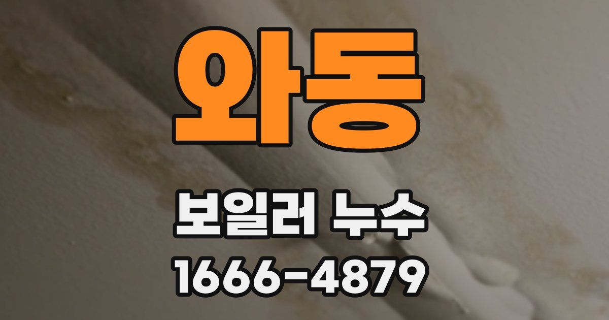 와동 보일러 누수