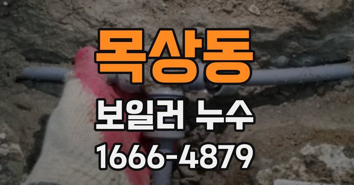목상동 보일러 누수