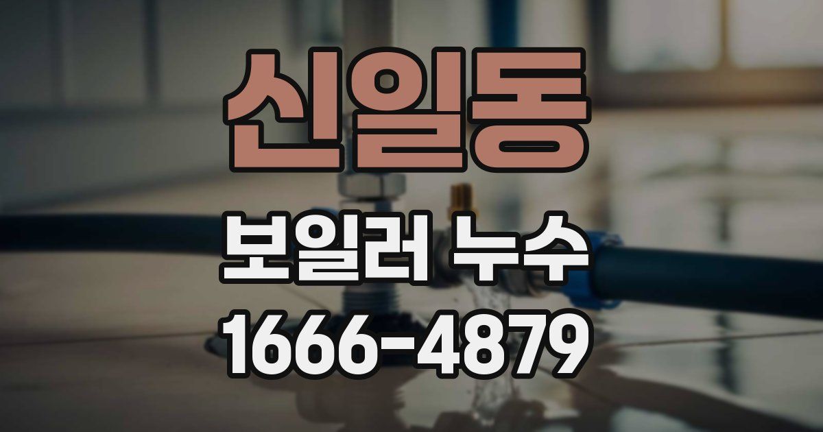 신일동 보일러 누수