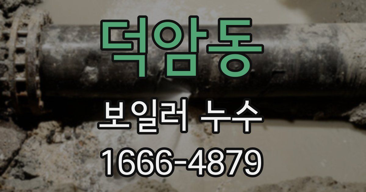 덕암동 보일러 누수