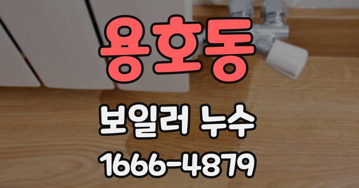 용호동 보일러 누수