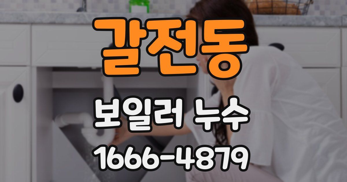 갈전동 보일러 누수