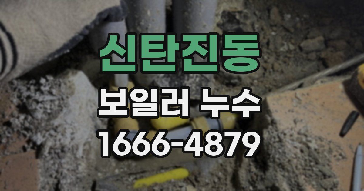 신탄진동 보일러 누수