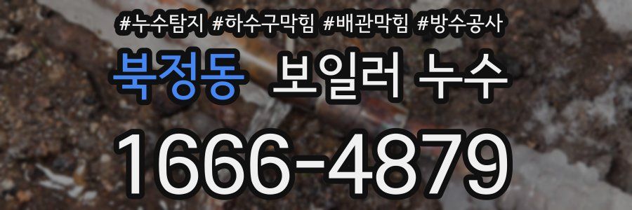 북정동 보일러 누수
