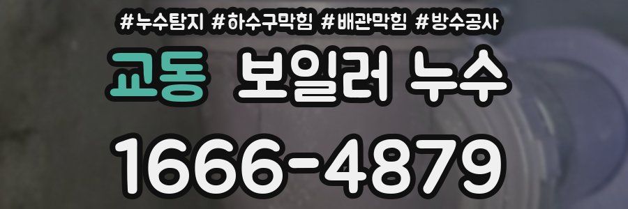 교동 보일러 누수