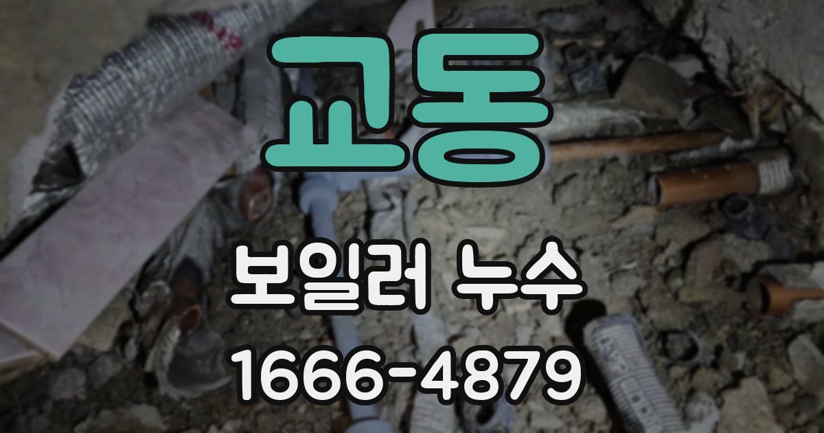 교동 보일러 누수