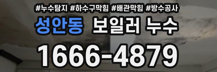 성안동 보일러 누수