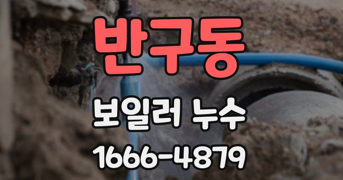 반구동 보일러 누수