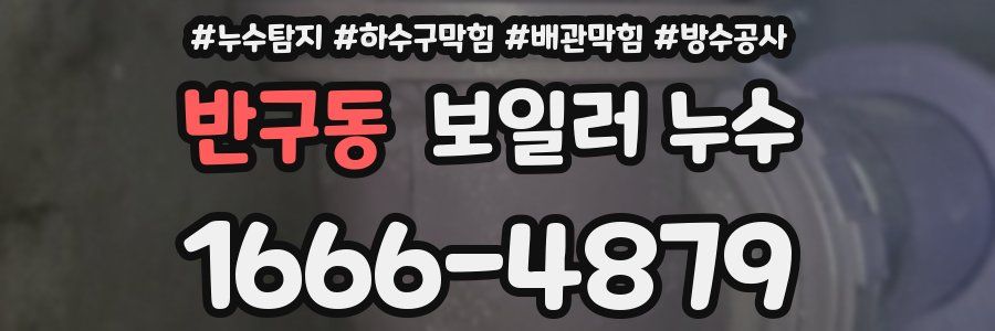 반구동 보일러 누수