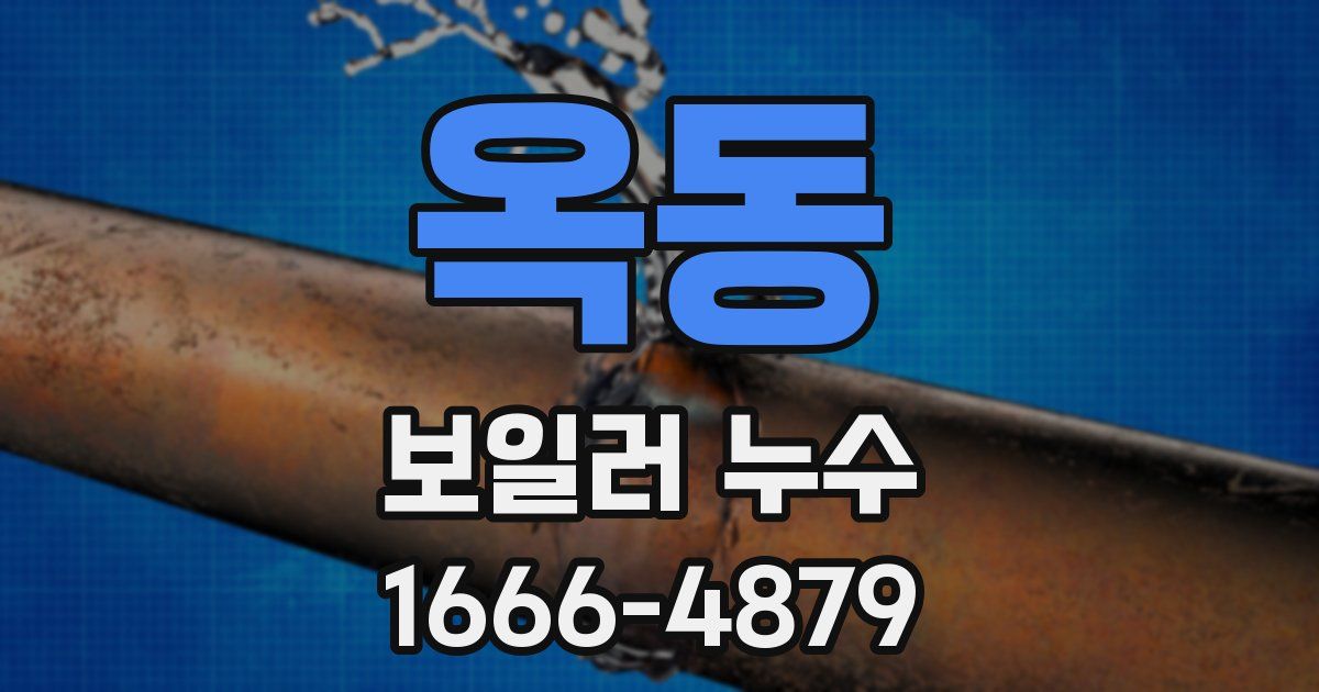 옥동 보일러 누수