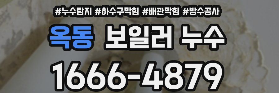 옥동 보일러 누수