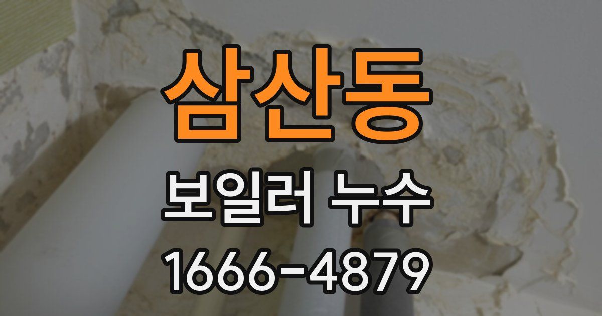 삼산동 보일러 누수