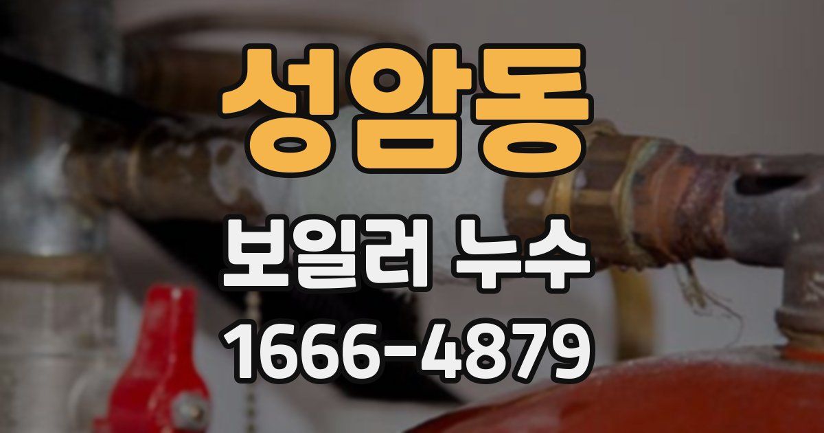 성암동 보일러 누수