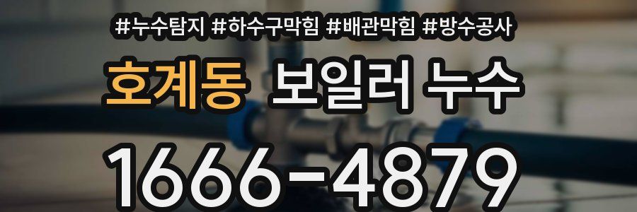 호계동 보일러 누수