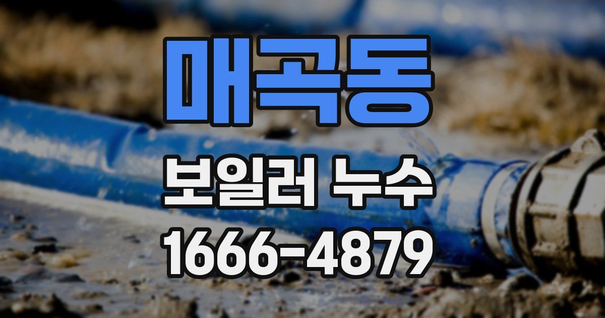 매곡동 보일러 누수