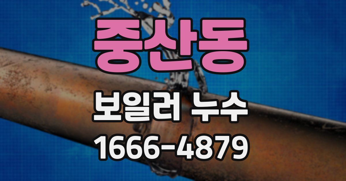 중산동 보일러 누수