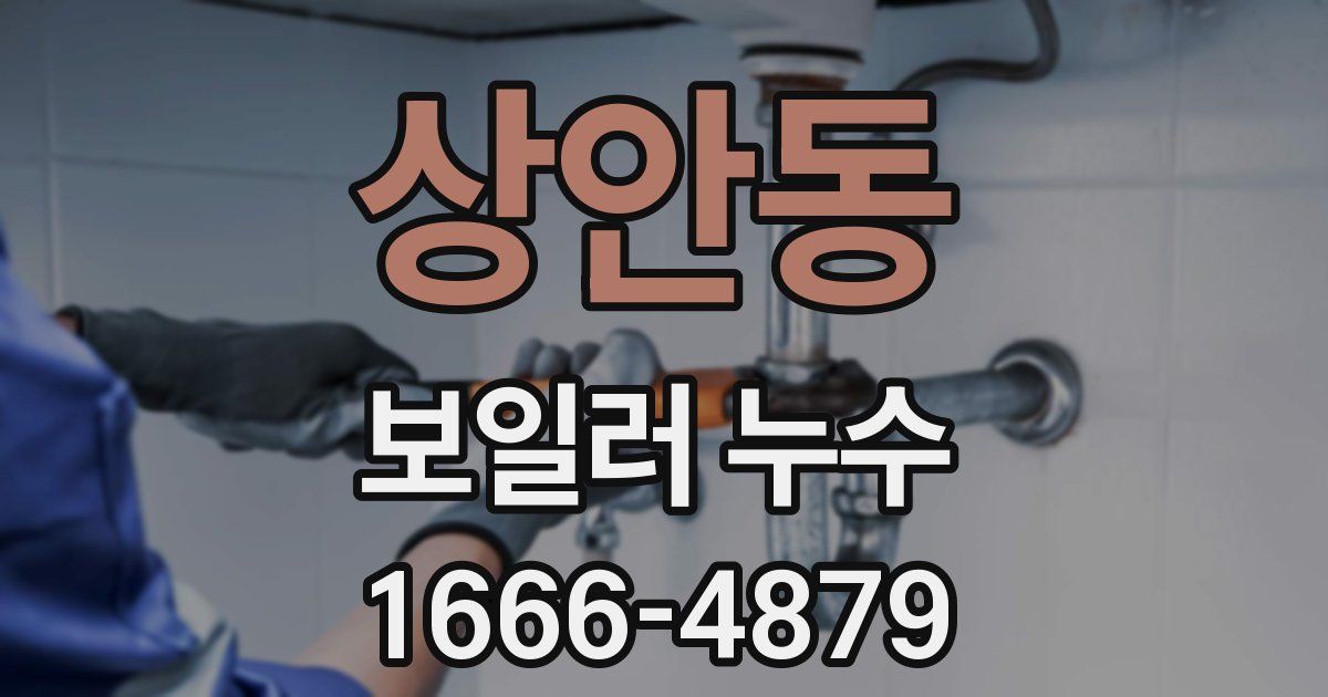 상안동 보일러 누수