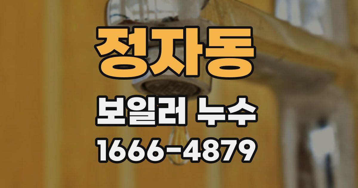 정자동 보일러 누수